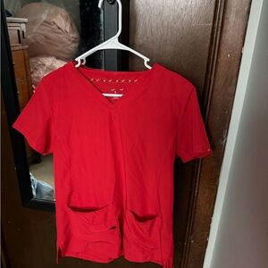 Red Women’s Scrub Top